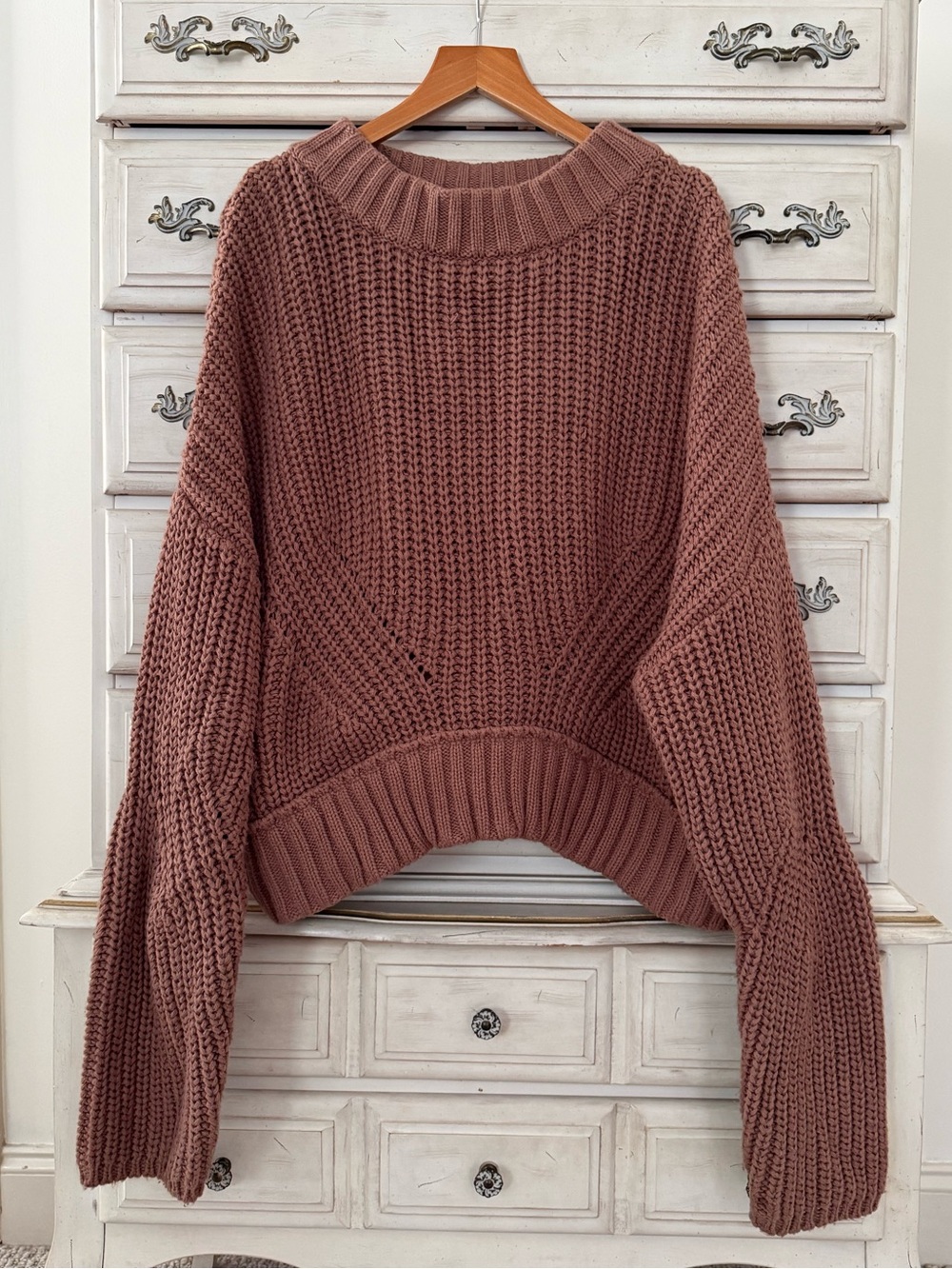 Vici Brown Dolman Sweater
